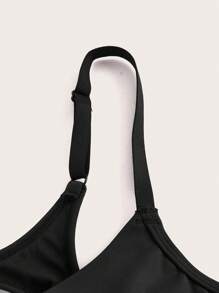 Ocili Leisure Solid Wireless Bra Non-Removable Padding-Black