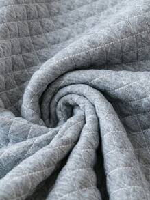 SHEIN LUNE Plus Leopard Print Raglan Sleeve Sweatshirt - Grey - View 4