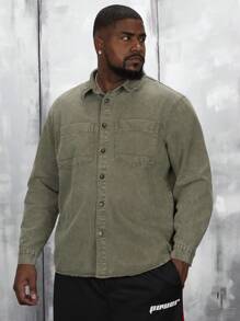 Manfinity VCAY Men Plus Denim Shirts