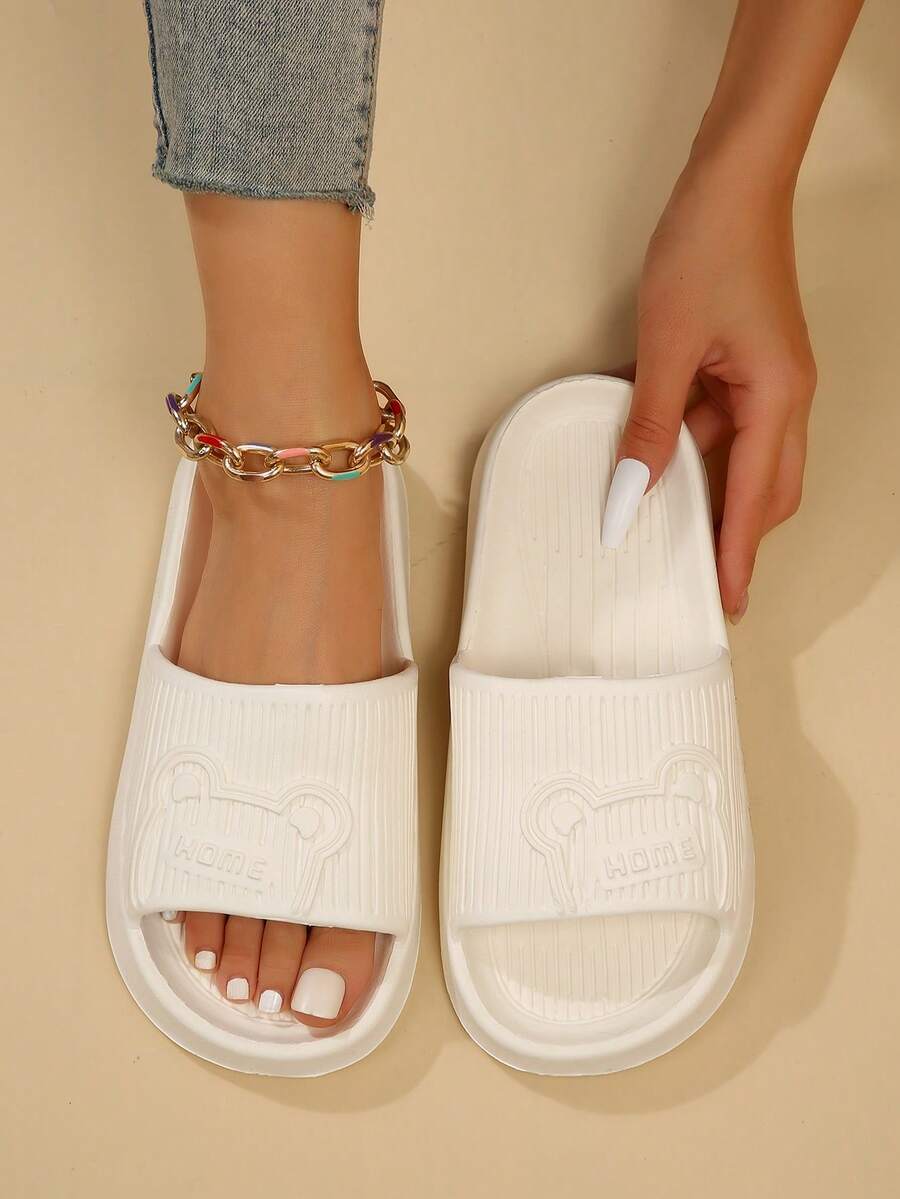 Zapatillas De Plástico Para Mujer - Blanco - Ver 1