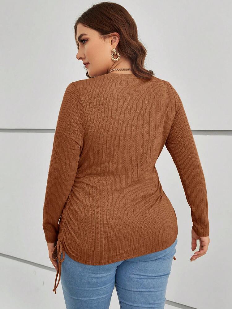 Plus Drawstring Side Tee