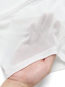 Men Solid Shorts Sexy Underwear - White - View 8