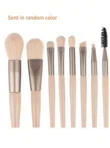 8pcs Portable Soft Makeup Brushes Set For Eyeshadow Foundation Powder Concealer Lip Blush Makeup