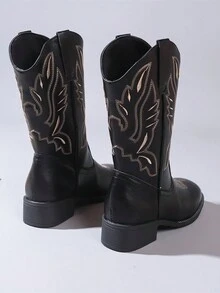 Quý cô Đúng mốt Giày ống - màu đen - Xem 1