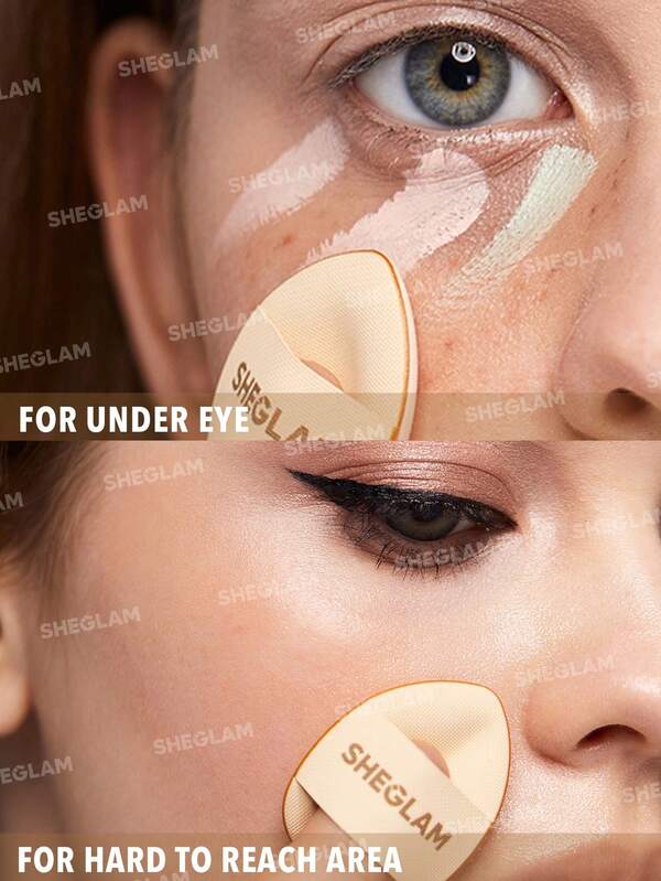 SHEGLAM Magic Finger Mini Sponge 3 Pcs/Set Mini Makeup Puff Concealer