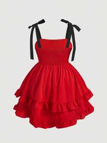 SHEIN MOD Dress Ukuran Plus - Merah - View 2