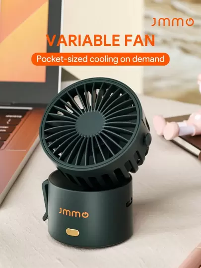 JMMO พัดลมขนาดเล็ก, พัดลมโต๊ะส่วนตัวที่มีลมแรง การทำงานที่เงียบ พัดลมขนาดพกพาสำหรับบ้าน สำนักงาน ห้องนอน โต๊ะและเดสก์ท็อป ปรับแนวได้ 3 ระดับความเร็ว