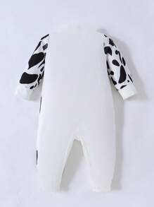 SHEIN 女嬰奶牛圖案連身褲 - 彩色 - 查看 2