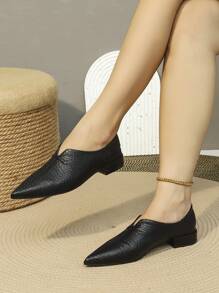 Black Flat Shoes For Women - Black - View 8