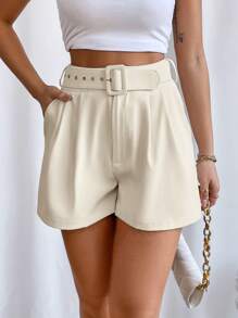 Firerie High-Waisted Shorts With Diagonal Pockets For Valentine'S Day, Dating , Parties And Summer Holiday