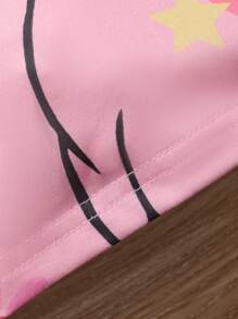 SHEIN 女小童獨角獸印花T恤和緊身褲 - 彩色 - 查看 5