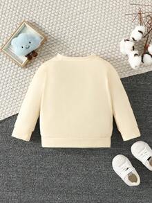 女嬰卡通圖案運動衫 - 彩色 - 查看 2