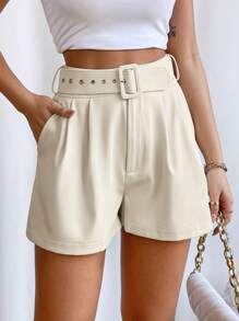 Firerie High-Waisted Shorts With Diagonal Pockets For Valentine'S Day, Dating , Parties And Summer Holiday