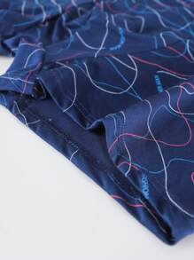 男士4入組圖案印花平角內褲 - 彩色 - 查看 4