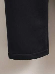 Young Boy Zip Up Hooded Padded Coat - Black - View 3