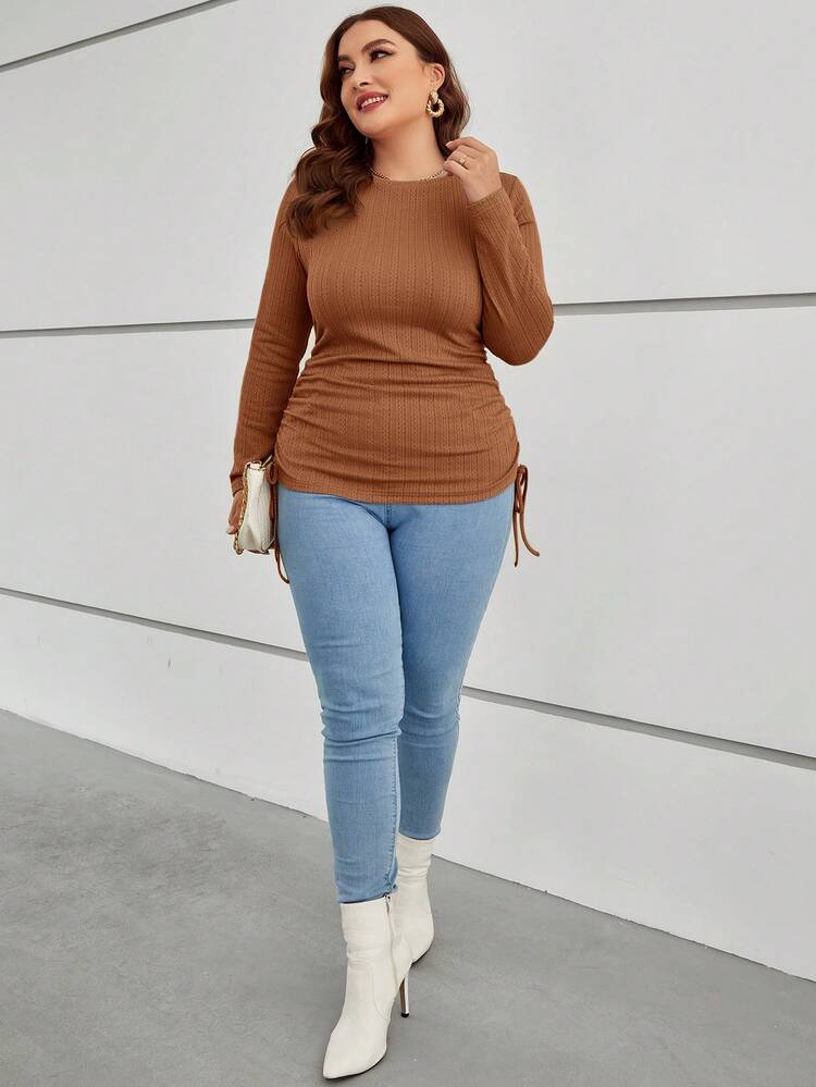Plus Drawstring Side Tee