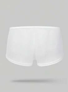 Men Solid Shorts Sexy Underwear - White - View 3