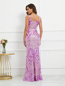 Đầm Dự Tiệc Nữ - Màu tím - Xem 2