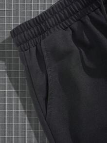 Manfinity Homme 男士字母圖案T恤&腰部抽繩短褲 - 彩色 - 查看 6