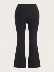 SHEIN EZwear 大碼腰部抽繩喇叭褲