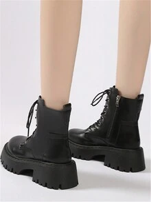 Women's Fashion Boots - Black - View 2