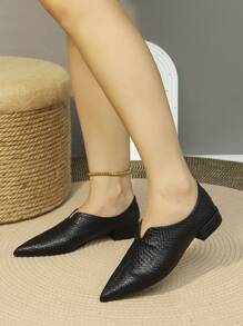 Black Flat Shoes For Women - Black - View 6