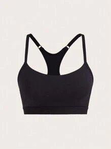 Ocili Leisure Solid Wireless Bra Non-Removable Padding-Black