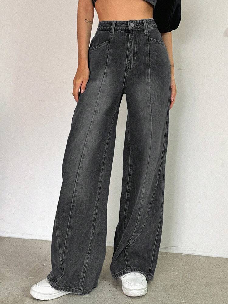 High Waist Wide Leg Jeans