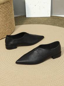 Black Flat Shoes For Women - Black - View 5