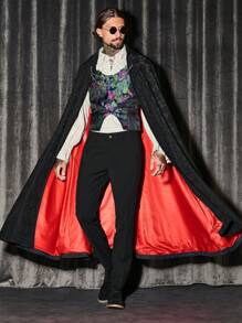 Manfinity VCAY Men Floral Jacquard Vest Jacket Without Shirt - Multicolor - View 5