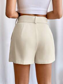 Firerie High-Waisted Shorts With Diagonal Pockets For Valentine'S Day, Dating , Parties And Summer Holiday