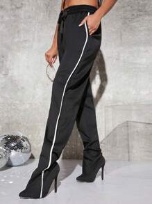 SHUZIA Kontrast Knytning Stiletto med klackar Kängor