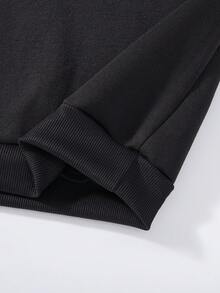 少女蝴蝶印花卫衣 - 黑色 - 查看 5