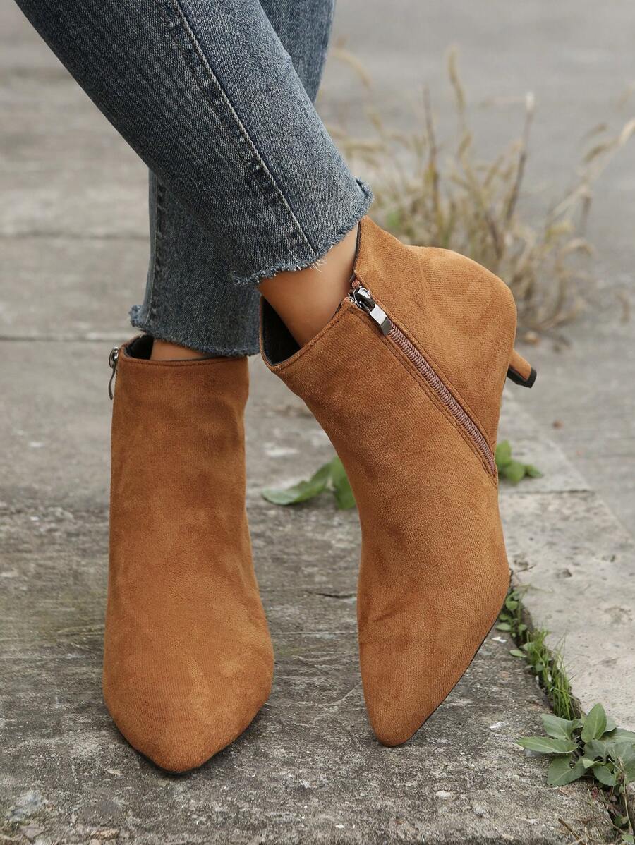 Stiletto Boots - Brown - View 1