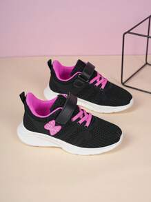 1 Pair Breathable Mesh Kids Sports Shoes, Black Popular Style For Girls - Black - View 3