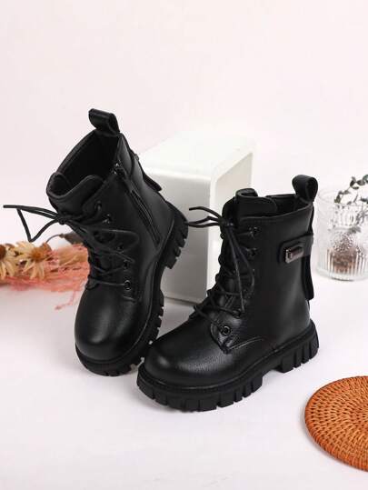 Mädchen Winter Stiefel für Größere Kinder, Rundzehenste Stiefel für Kinder, Prinzessinnen Stiefel