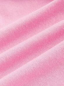 SHEIN ICON Cut Out Lace Up Side Biker Shorts - Pink - View 4