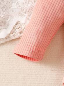 女嬰字母圖案荷葉邊連身背心&愛心圖案喇叭褲＆ 頭巾