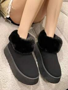 Botas De Nieve Para Mujer - Negro - Ver 3