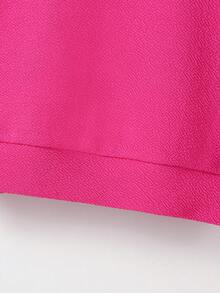 SHEIN Young Girl Slogan Graphic Sweatshirt - Hot Pink - View 4