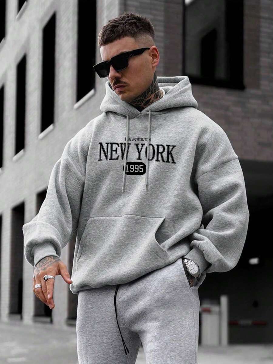 Simple Design Men Hooded Sweatshirt | Timeless Classic, For Fall