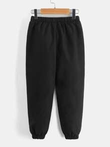 SHEIN Chàng trai trẻ Eo dây rút Lót nhiệt Quần - Nhiều màu - Xem 2