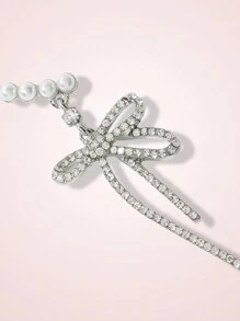 SHEIN MOD 1 cái vòng đeo tai cá nhân thời trang đơn giản - Bạc - Xem 5