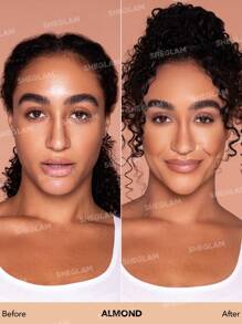 SHEGLAM Complexion Pro Muestra Base Mate Transpirable De Larga DuracióN-Almond - Almendra - Ver 2