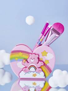 SHEIN X Care Bears Heart-shaped Pink Cosmetic Storage Box With Bear Pattern - Baby Pink - View 1