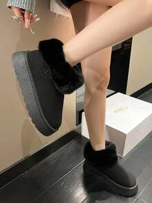 Botas De Nieve Para Mujer - Negro - Ver 2