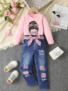 Conjunto De Ropa Para Bebé Niña - Rosa - Ver 8