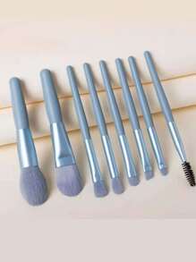 8pcs Portable Soft Makeup Brushes Set For Eyeshadow Foundation Powder Concealer Lip Blush Makeup