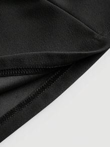 SHEIN MOD Plus Solid Sleeveless Dress,Graduation Dress,Birthday Dresses For Women - Black - View 4