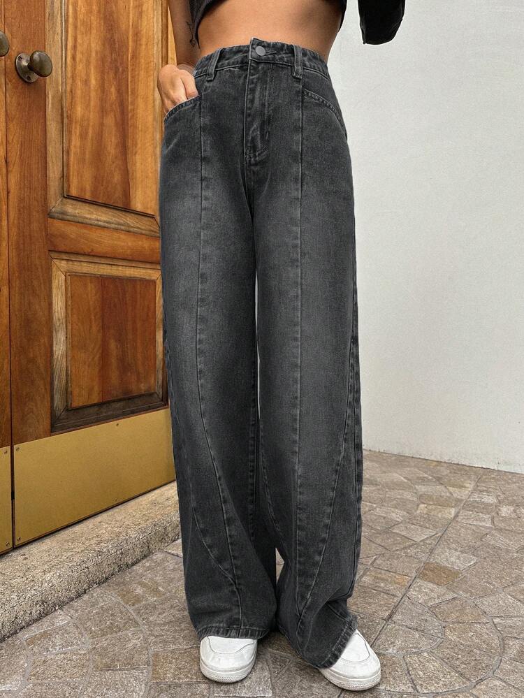 High Waist Wide Leg Jeans